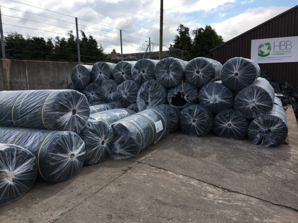 Net Down anchor system stored in HBB yard