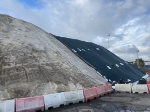 Salt Pile Cover Opened for client 3