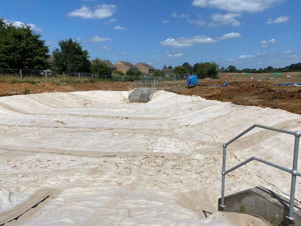 Attenuation Ponds Lined with GCL 3