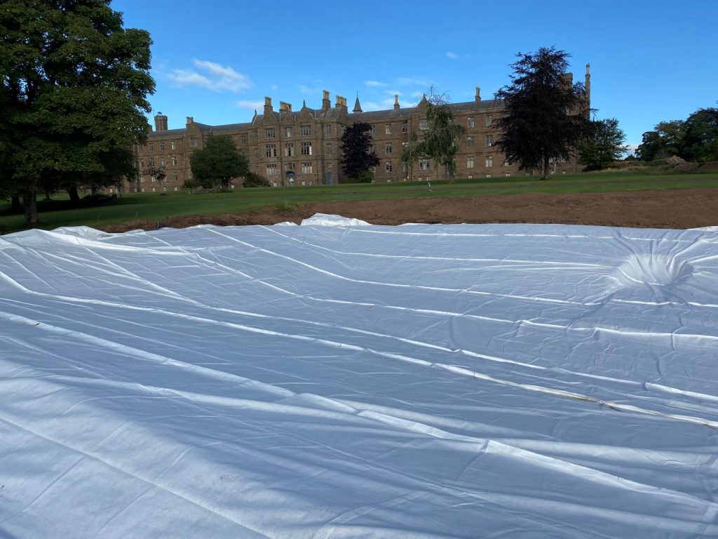 attenuation pond liners installation